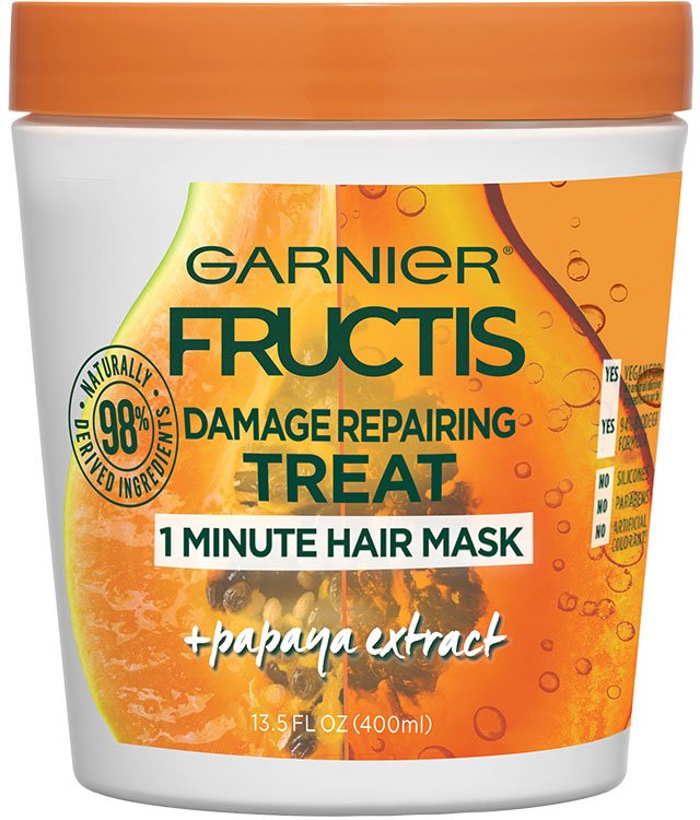 Garnier Fructis Damage Repairing Treat 1 Minute Hair Mask + Papaya Extract 400ml
